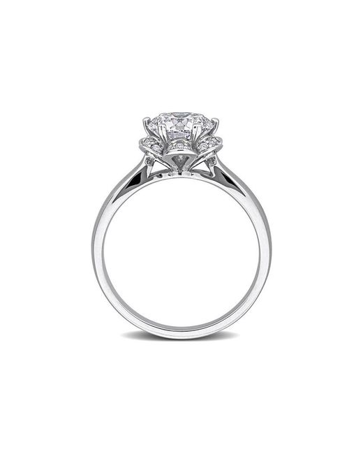 Lab Grown Diamonds White Created Forever 18K 1.59 Ct. Tw. Lab-Grown Diamond Center Design Ring
