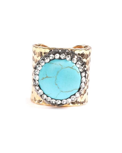 Eye Candy LA White Cuff Ring