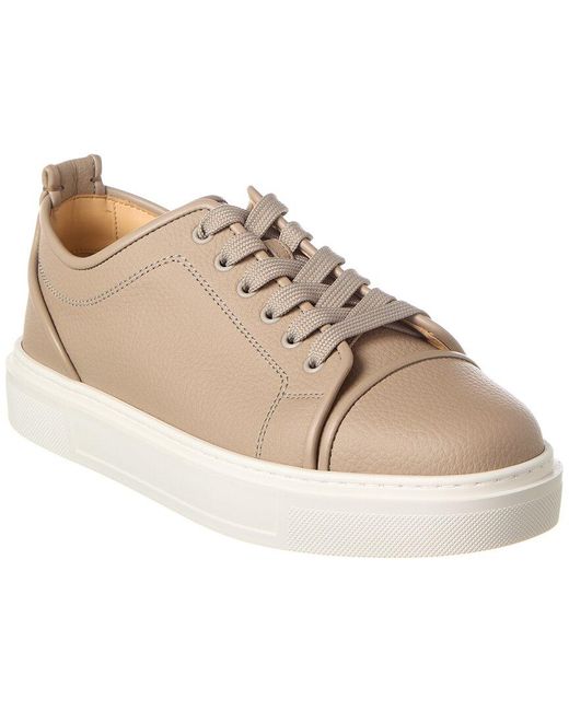 Christian Louboutin Natural Adolon Junior Leather Sneaker for men