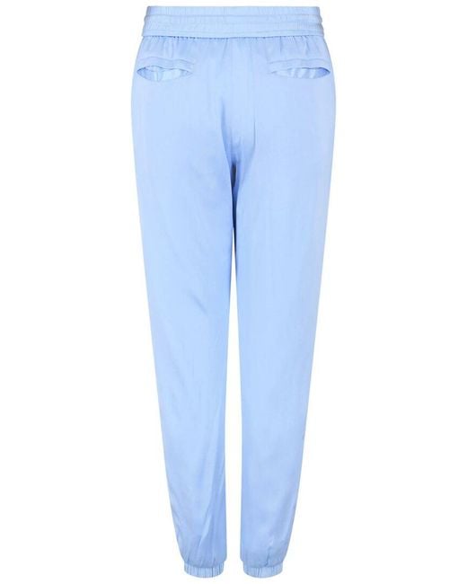 Givenchy Blue Reversible Silk-Lined Track Pant