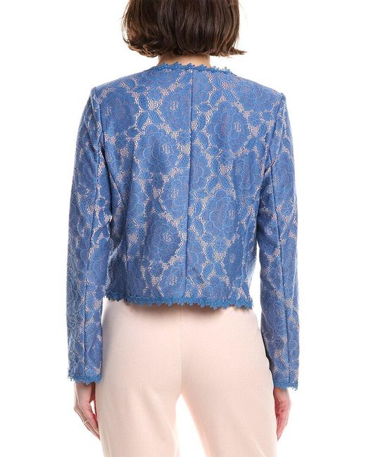 Tahari Blue Casual Jacket