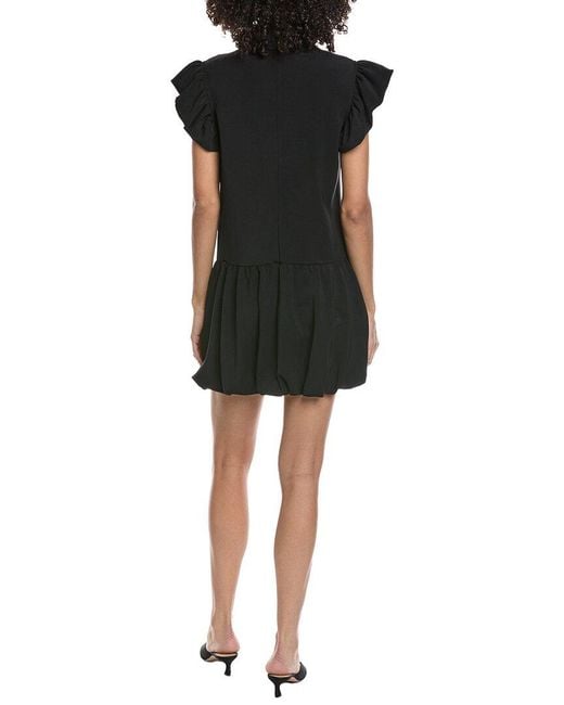 Fate Black Ruffle Mini Dress