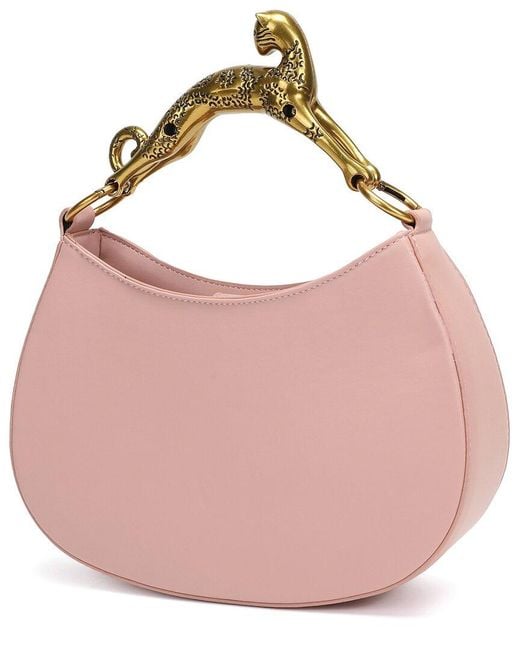 Tiffany & Fred Paris Pink Leather Crossbody