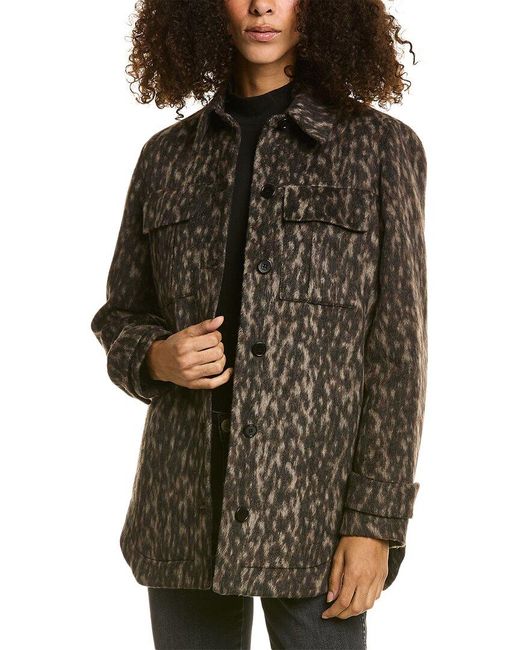 AllSaints Black Jessa Leppo Wool-blend Jacket