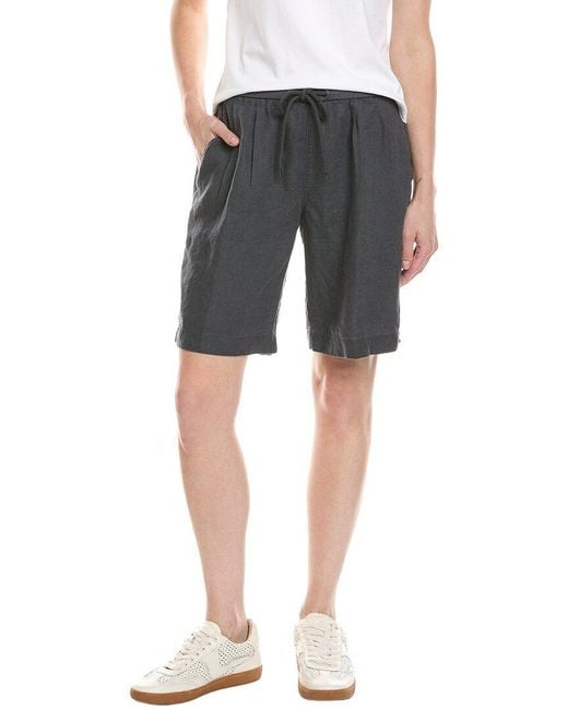 James Perse Gray Linen Bermuda Short