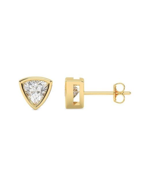 Lab Grown Diamonds Metallic 14K 0.25 Ct. Tw. Lab-Grown Diamond Earrings