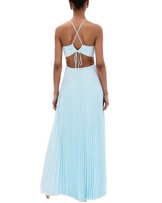 Emma way Blue Embellished Maxi Dress