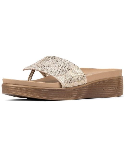 Donald J Pliner White Fifi Leather Footbed Sandal