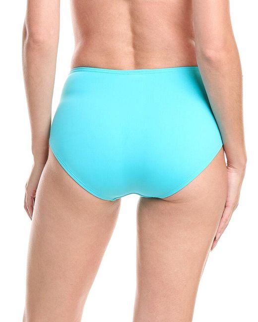 Kate Spade Blue High-Waist Bikini Bottom