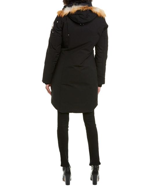 Moose Knuckles Black Parka Down Jacket