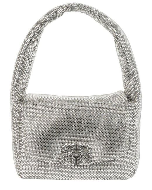 Balenciaga Gray Small Monaco Leather Sling Bag
