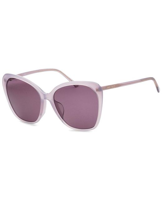 Jimmy Choo Purple Elefs 59Mm Sunglasses