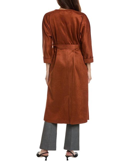 Joseph Ribkoff Brown Open Front Coat