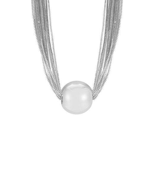 Glaze Jewelry White Plated Necklace