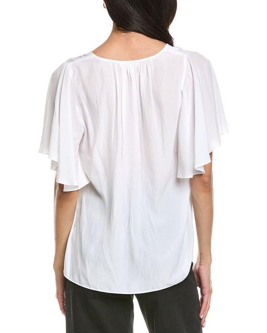 Ramy Brook White Lolita Top