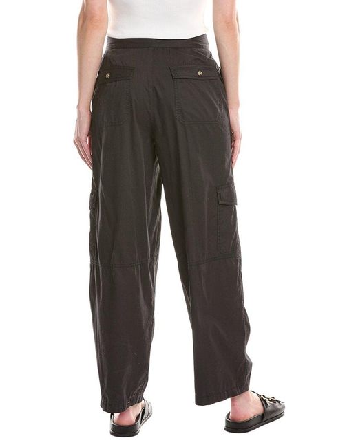 ATM Black Poplin Cargo Pant