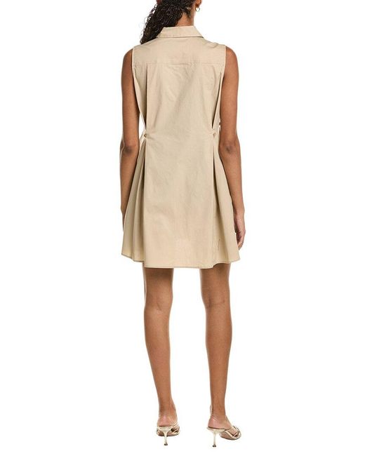 Kenneth Cole Natural Sleeveless Trapeze Mini Dress