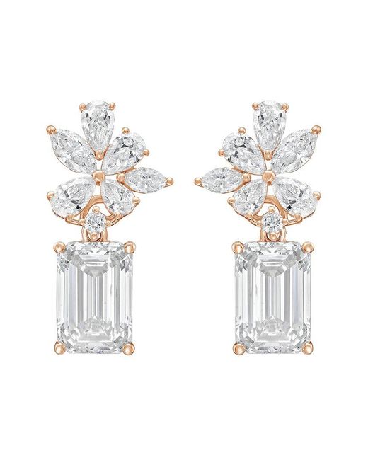 Diana M White Diana M. 14K Rose 15.00 Ct. Tw. Lab-Grown Diamond Earrings