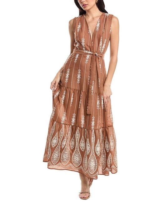 JLuxe Brown Sleeveless Maxi Dress