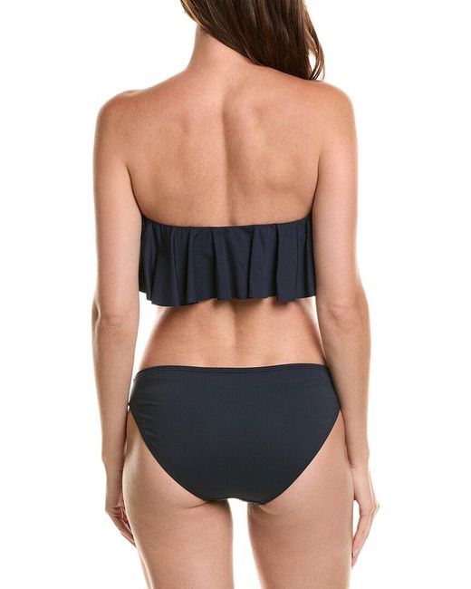 Kate Spade Black 2Pc Bandeau Bikini Set