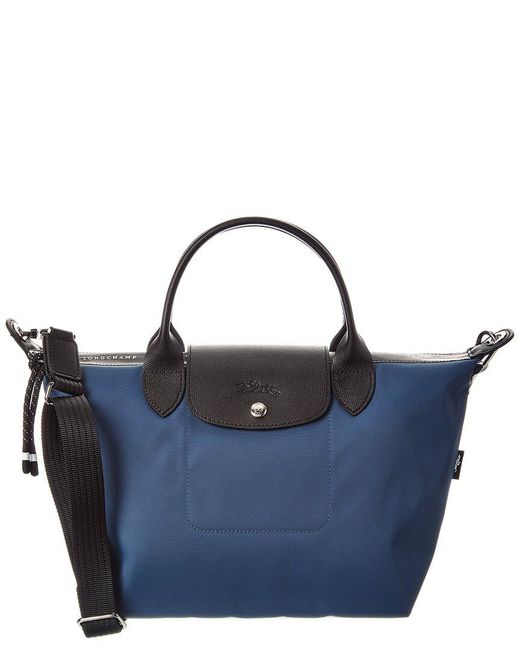 Longchamp Blue Le Pliage Energy Small Canvas Crossbody