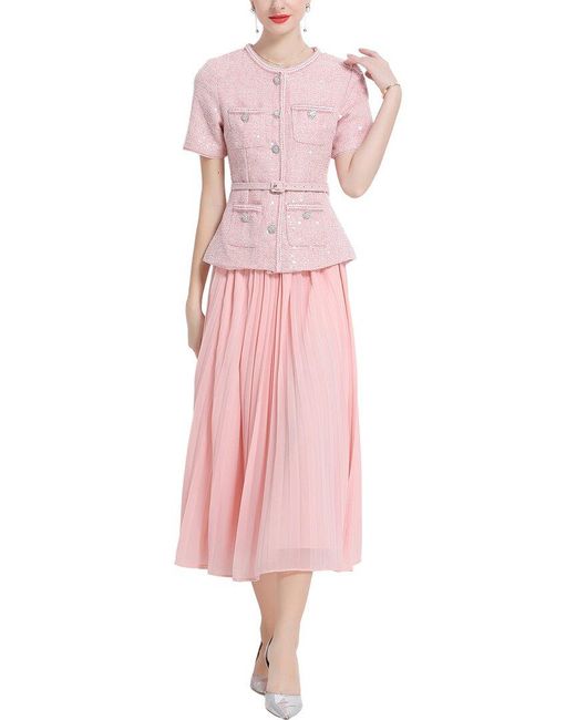Kaimilan Pink Midi Dress