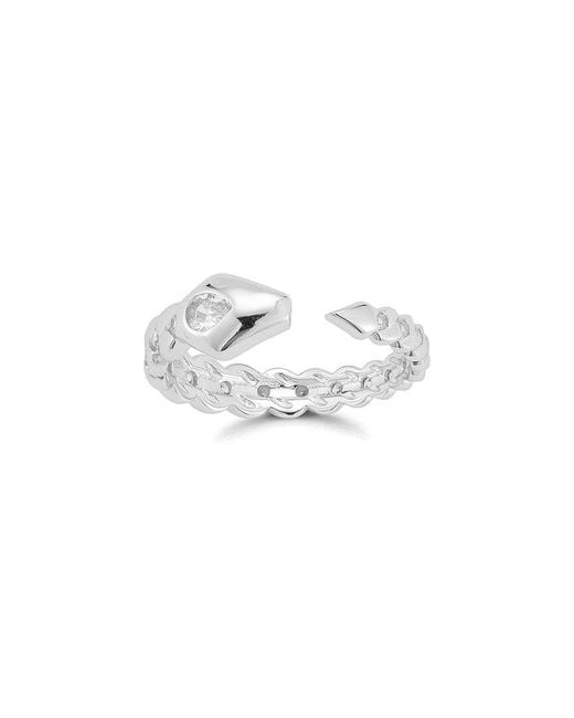 Sphera Milano White Cz Snake Ring