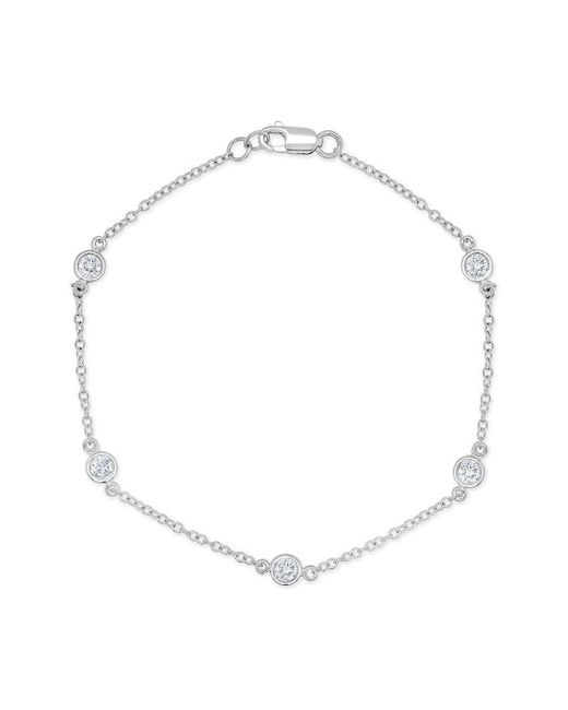 Sabrina Designs White 14k 0.52 Ct. Tw. Diamond Bracelet