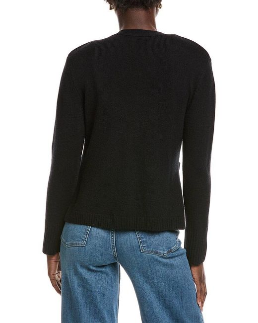 Kier + J Black Kier + J Scarlet Wool & Cashmere-Blend Cardigan