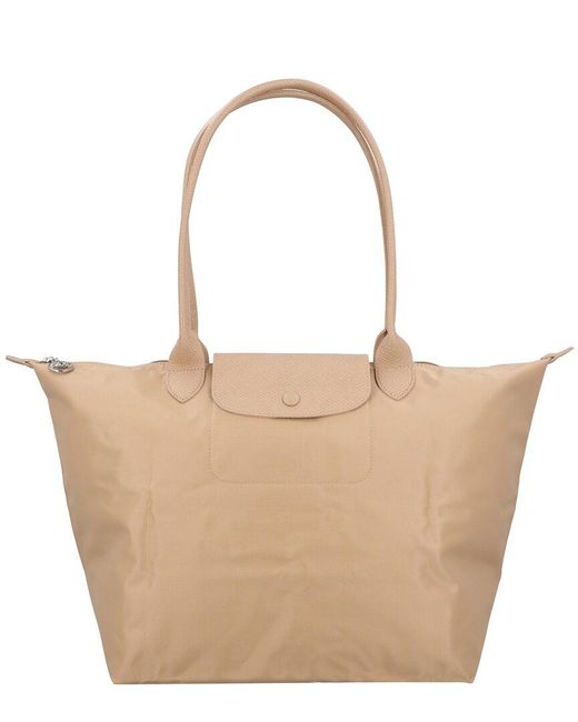 Longchamp Natural Le Pliage One Large Tote Bag