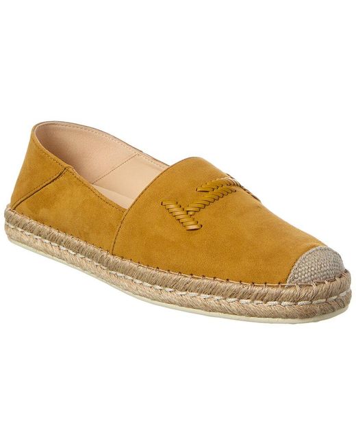Tod's Brown Gomma Suede Espadrille