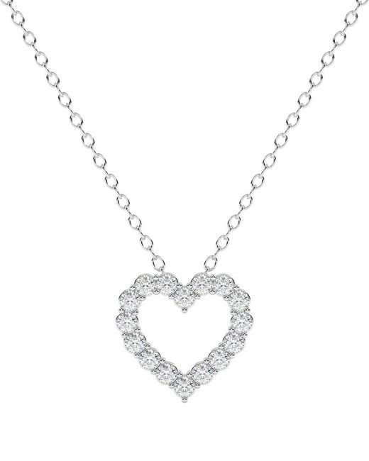Diamond Select Cuts Metallic 14K 1.00 Ct. Tw. Diamond Pendant Necklace