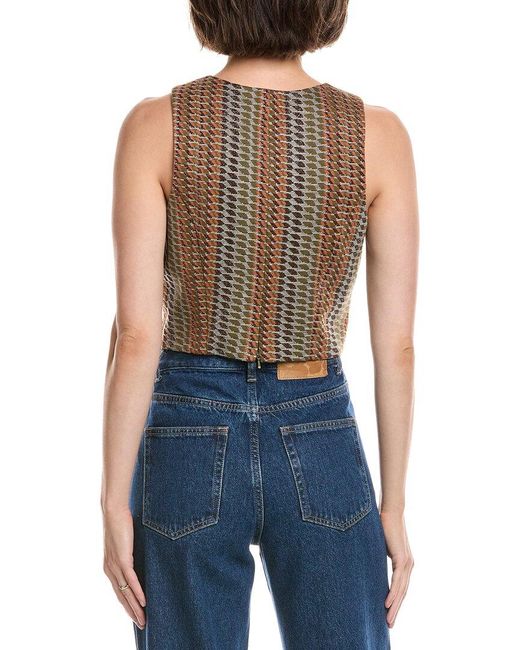Ramy Brook Blue Drummond Top