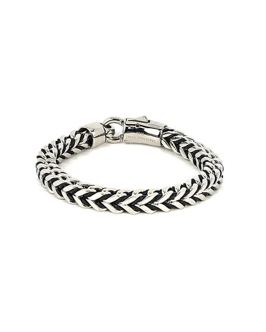 jean claude White Stainless Steel Bracelet for men