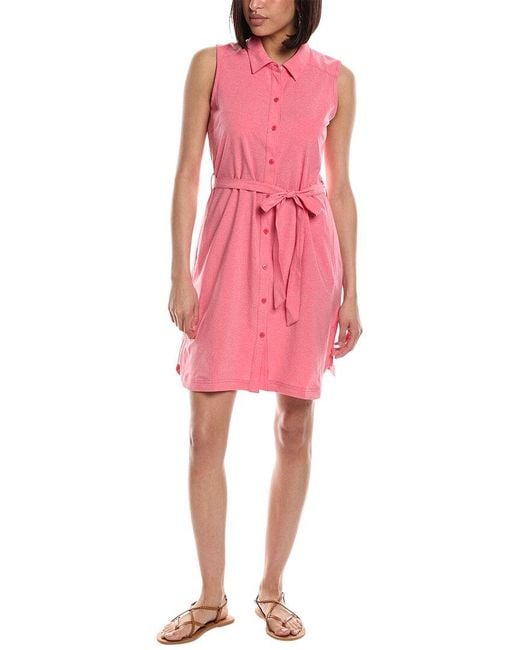 Tommy Bahama Pink Alicia Chambray Shirtdress