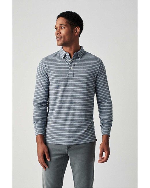 Faherty Brand Blue Movement Polo Shirt for men