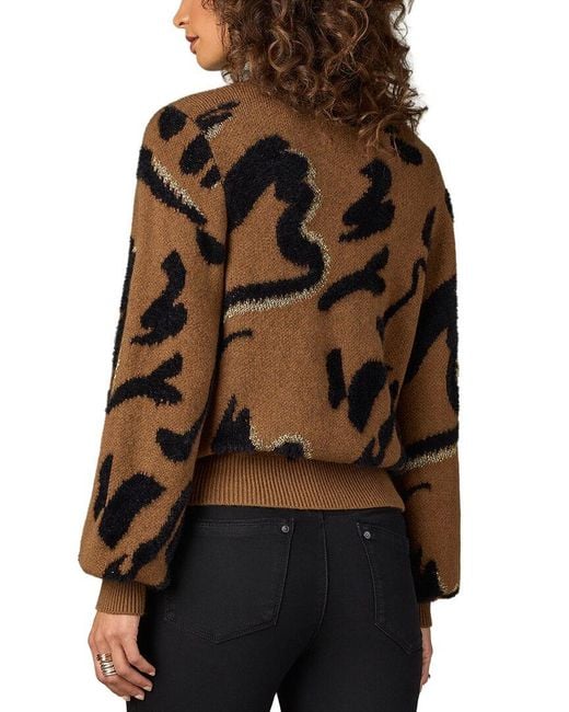 Wit & Wisdom Brown Abstract Sweater