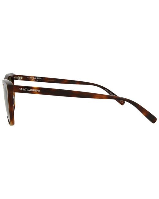 Saint Laurent Brown Sl502 56mm Sunglasses