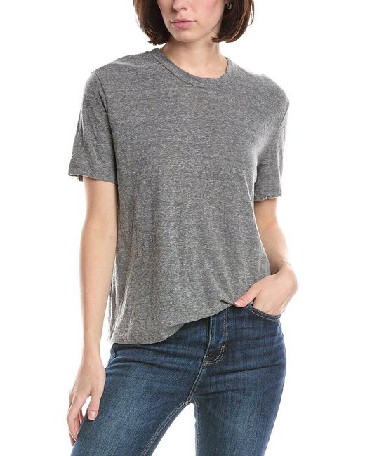 Michael Stars Gray Nina Crewneck T-Shirt