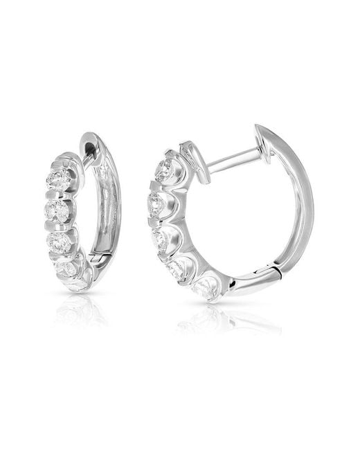 Amairah Metallic 14K 1.00 Ct. Tw. Lab-Grown Diamond Hoops