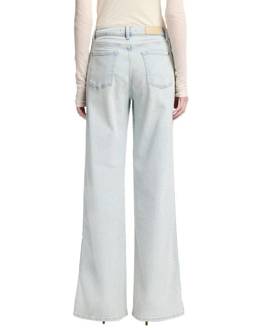 7 For All Mankind Blue Lotta Maui Wide Leg Jean