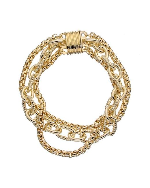 Juvell Metallic 18k Plated Link Bracelet