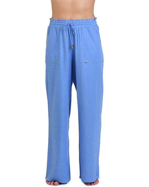 La Blanca Blue Coverup Pant