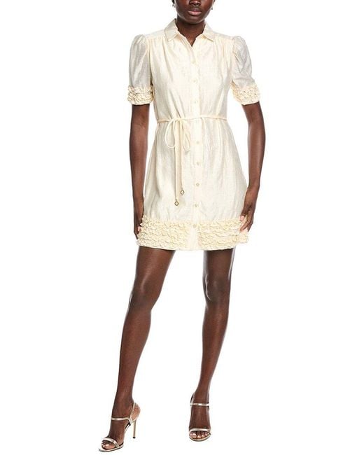 Taylor Natural Solid Mini Dress