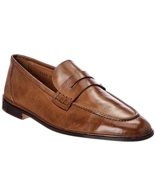 Antonio Maurizi Brown Leather Loafer for men