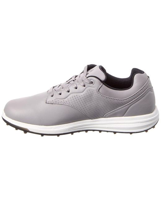 Travis Mathew White The Moneymaker Leather Golf Shoe for men