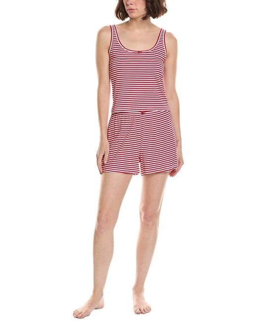 Splendid Pink 2Pc Tank & Boxer Set