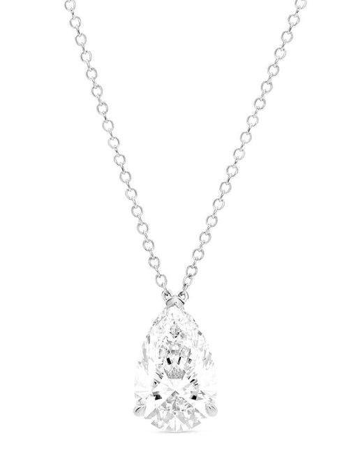 Amairah White 14K 1.00 Ct. Tw. Lab-Grown Diamond Solitaire Pendant Necklace