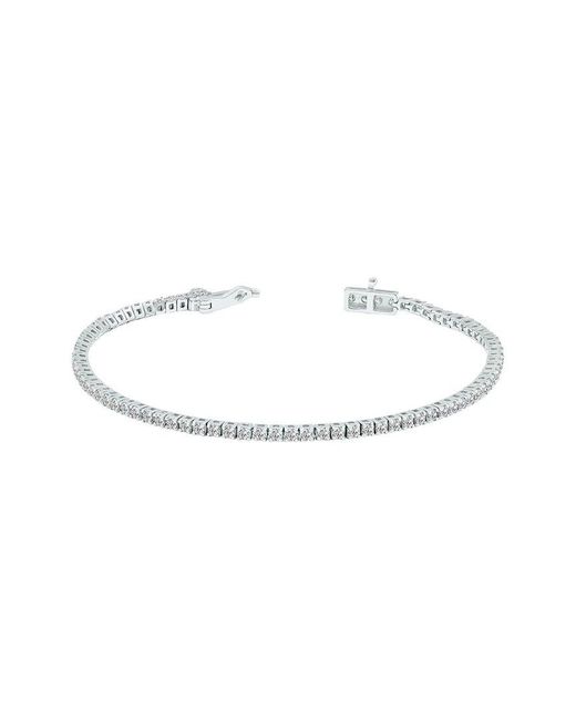 Lab Grown Diamonds White 14K 2.00 Ct. Tw. Lab Grown Diamond Tennis Bracelet