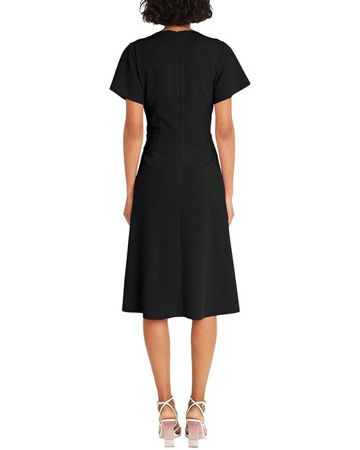 Maggy London Black Midi Dress